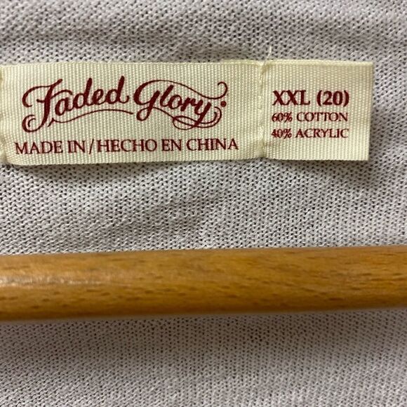 Faded glory academia professor teacher navy and white cardigan sweater 2 pack - Picture 6 of 8